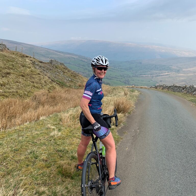 Sole to Soul-Podiatry and wellness practice-Bentham-Sarah-cycling Sarah Rycroft from Sole to Soul Bentham out cycling